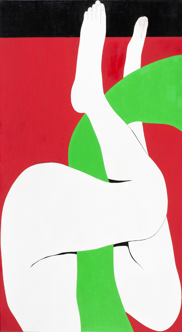 依偎2012-13油彩畫布90x50cm-2012