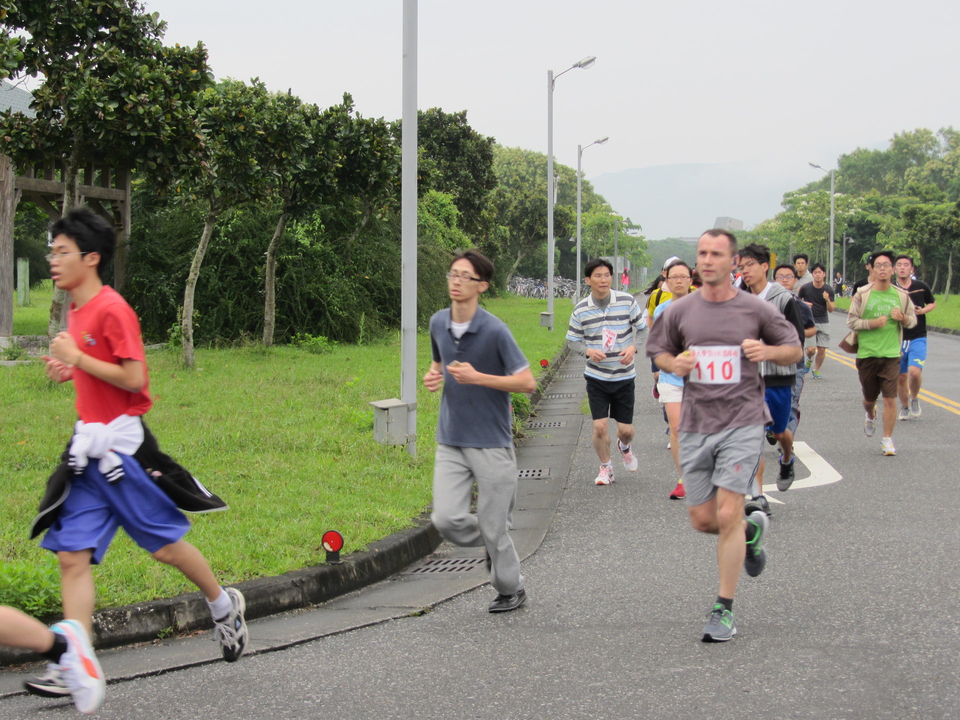 2014年東華盃校園路跑錦標賽，現場跑者狀況