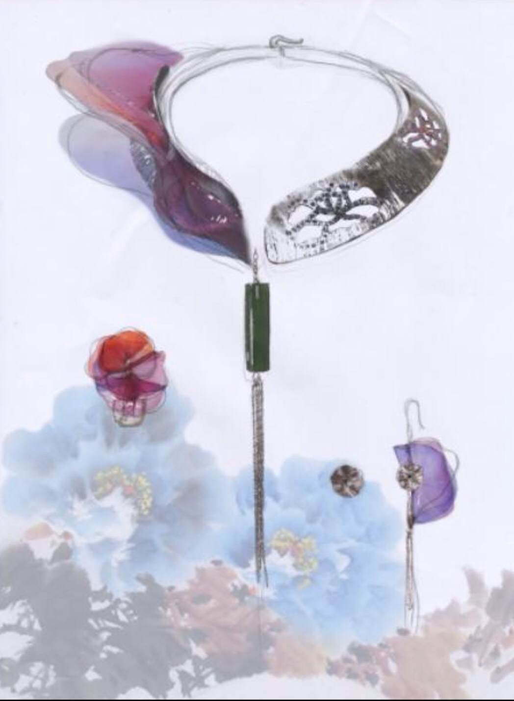 劉巧柔作品「雲想衣裳容」