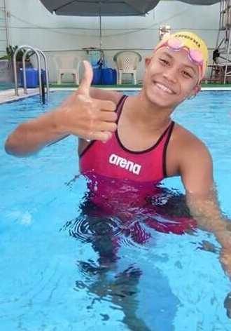 體育系大三墨莉兒同學獲選世大運游泳參賽選手
