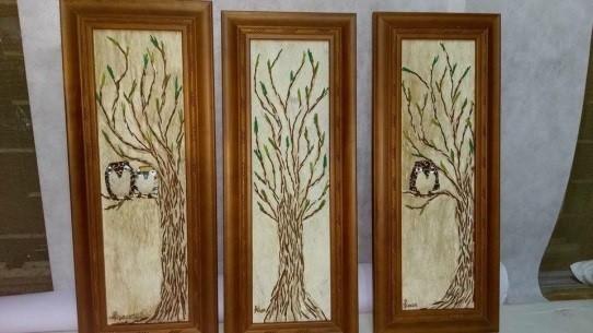 「阿美族『原起不滅』樹皮畫」照片徐香蘭提供
