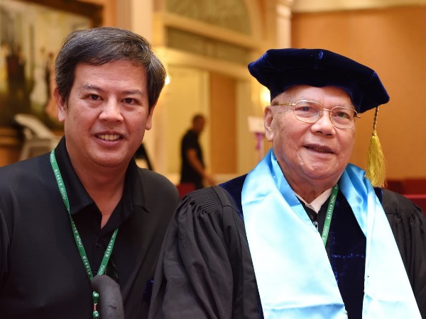 Namoh Rata Receiving Honorary Doctorate from The World Indigenous Nations University